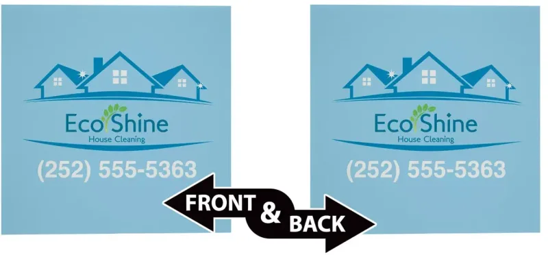 24" x 24" Corrugated Plastic Sign (Double-Sided) — view 3