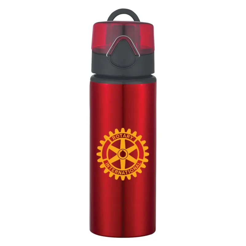 25 Oz. Aluminum Sports Bottle With Flip-Top Lid — view 3
