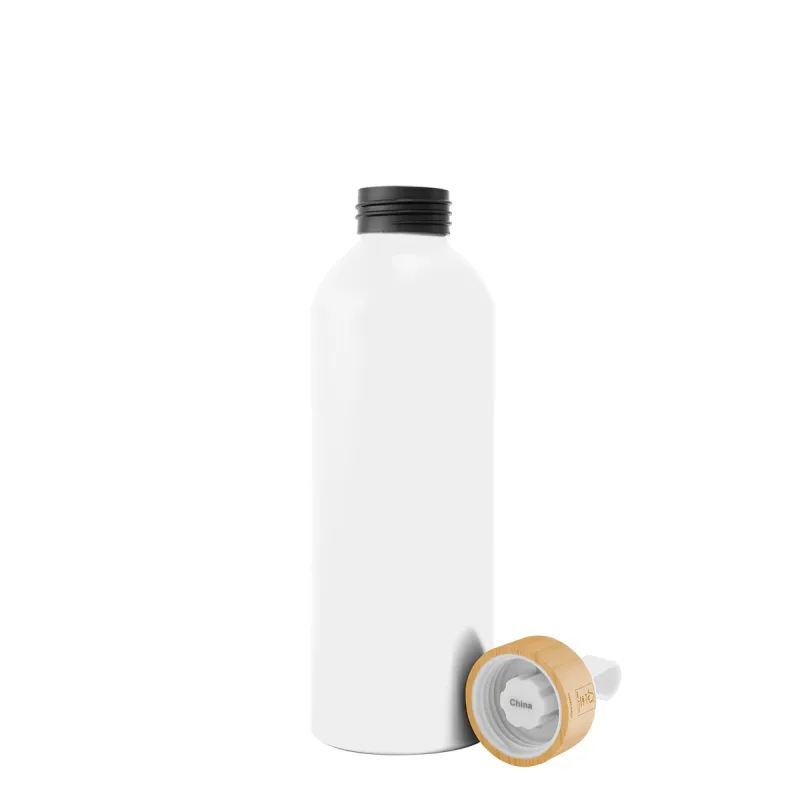 25 Oz. Blaire Recycled Aluminum Bottle With Bamboo Lid And Carry Handle — view 5