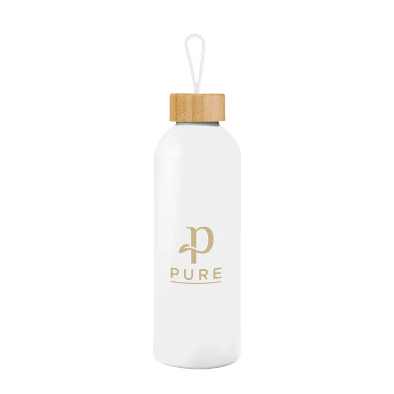 25 Oz. Blaire Recycled Aluminum Bottle With Bamboo Lid And Carry Handle — view 4