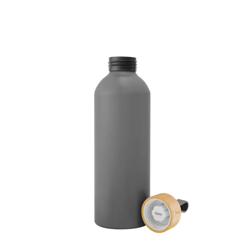 25 Oz. Blaire Recycled Aluminum Bottle With Bamboo Lid And Carry Handle — view 6