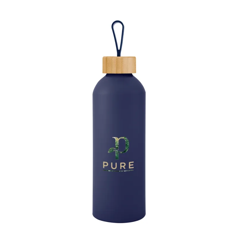 25 Oz. Blaire Recycled Aluminum Bottle With Bamboo Lid And Carry Handle — view 10