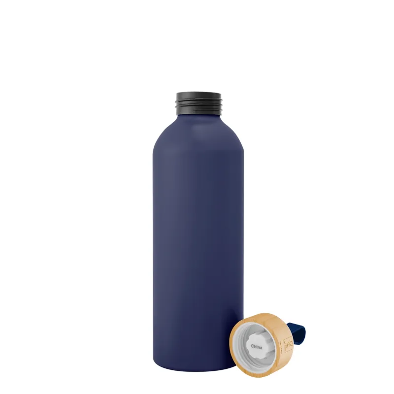 25 Oz. Blaire Recycled Aluminum Bottle With Bamboo Lid And Carry Handle — view 12