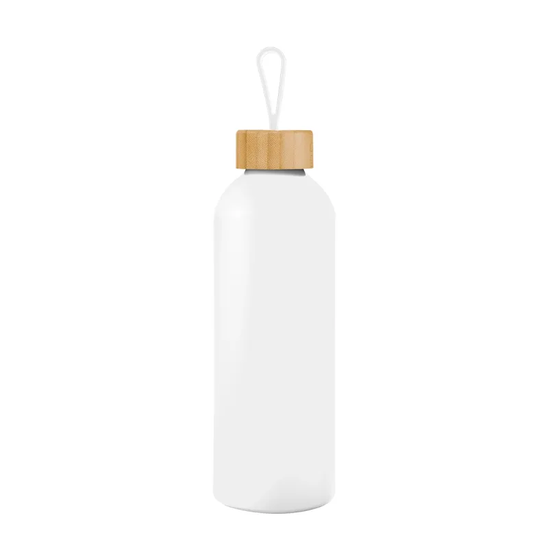 25 Oz. Blaire Recycled Aluminum Bottle With Bamboo Lid And Carry Handle — view 3