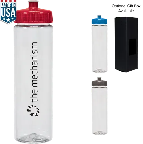 Custom Clear Water Bottle (25 oz)