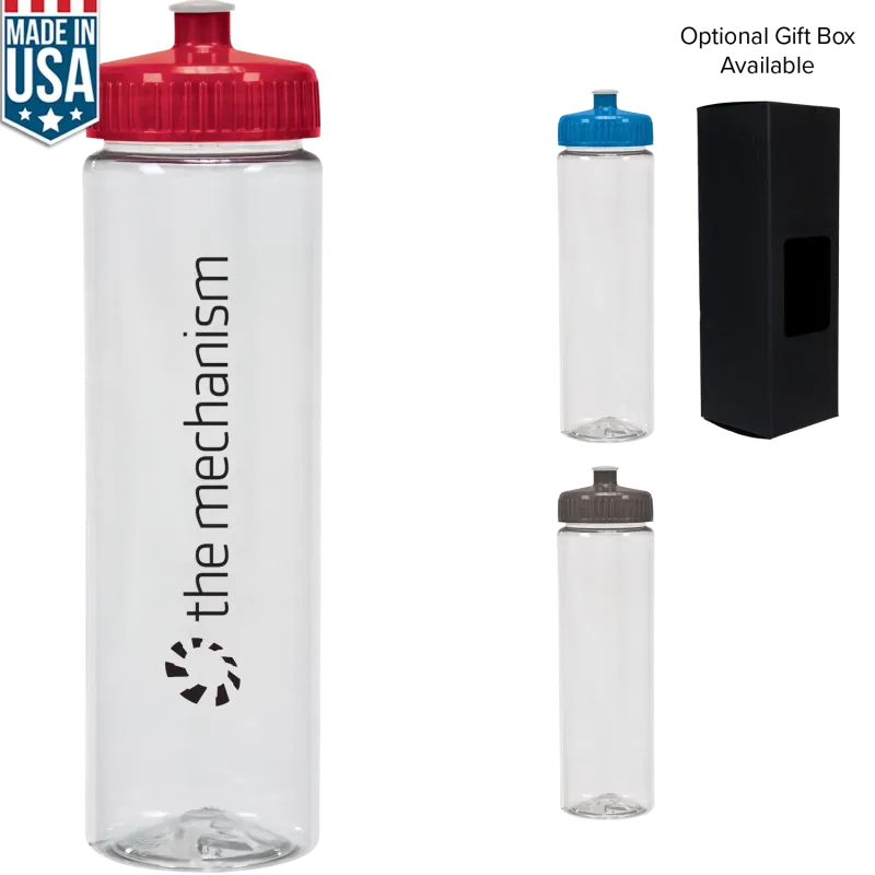 Custom Clear Water Bottle (25 oz) — view 4