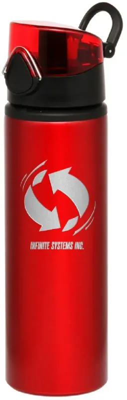 25 oz. FLIP Aluminum Water Bottles (Laser Engraved) — view 2