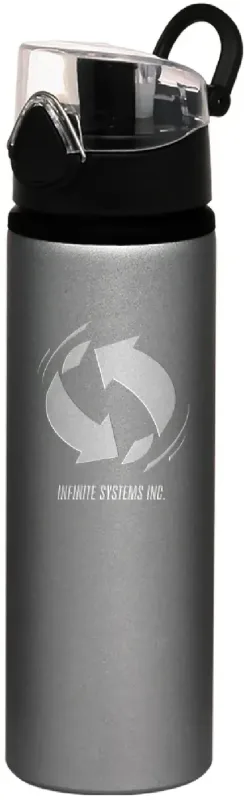 25 oz. FLIP Aluminum Water Bottles (Laser Engraved) — view 3