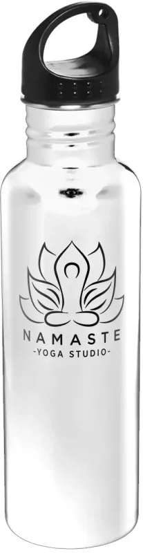 Custom Stainless Sports Water Bottle (26 oz) - 1 Color Imprint — view 2
