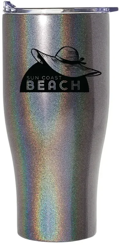 Personalized Iridescent Nebula Travel Mug - 27oz — view 4