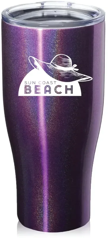 Personalized Iridescent Nebula Travel Mug - 27oz — view 6