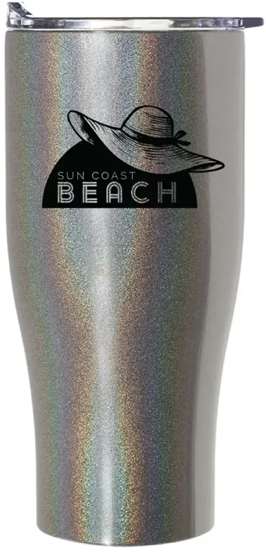 Personalized Iridescent Nebula Travel Mug - 27oz — view 7