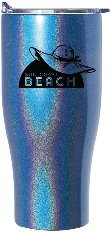 Personalized Iridescent Nebula Travel Mug - 27oz — view 9