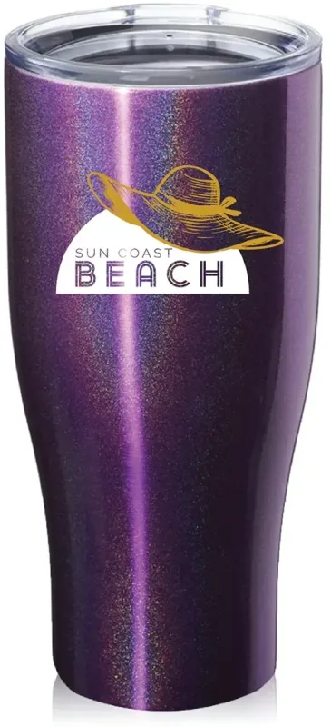Iridescent Nebula Travel Mug Set - 27 oz. (2 Colors) — view 5
