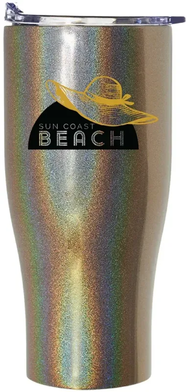 Iridescent Nebula Travel Mug Set - 27 oz. (2 Colors) — view 7