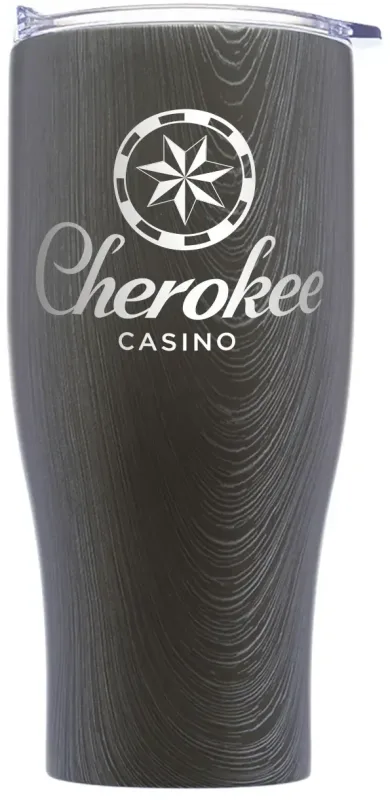 LUXE Stainless Tumbler - 27oz (Clear Lid, 1 Color Imprint) — view 4