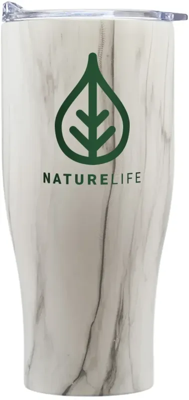 LUXE Stainless Steel Tumbler with Clear Lid (27 oz) — view 2