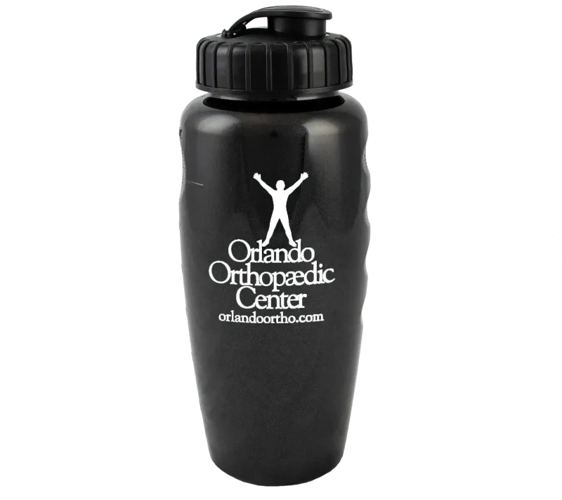 Custom Gripper Water Bottle+Logo - 28 Oz — view 2
