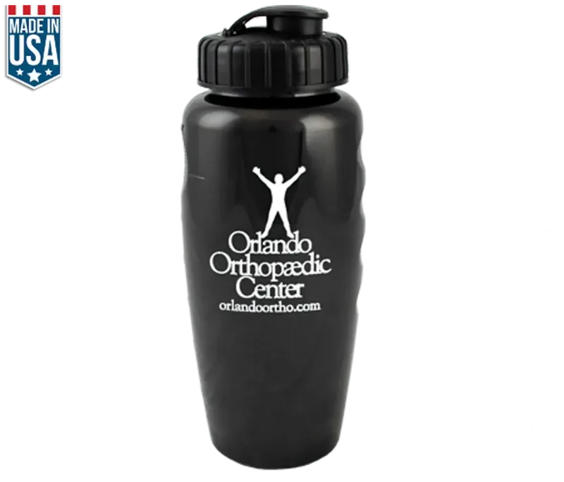 Custom Gripper Water Bottle+Logo - 28 Oz — view 3