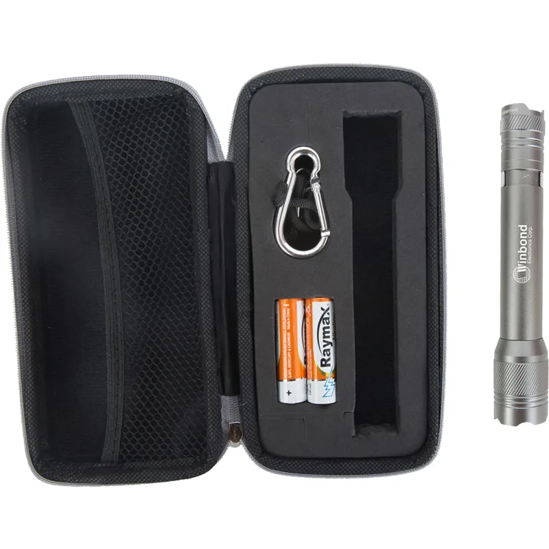 2AA Aluminum Matrix Flashlight with Cree® LEDs in Zippered Case — view 2