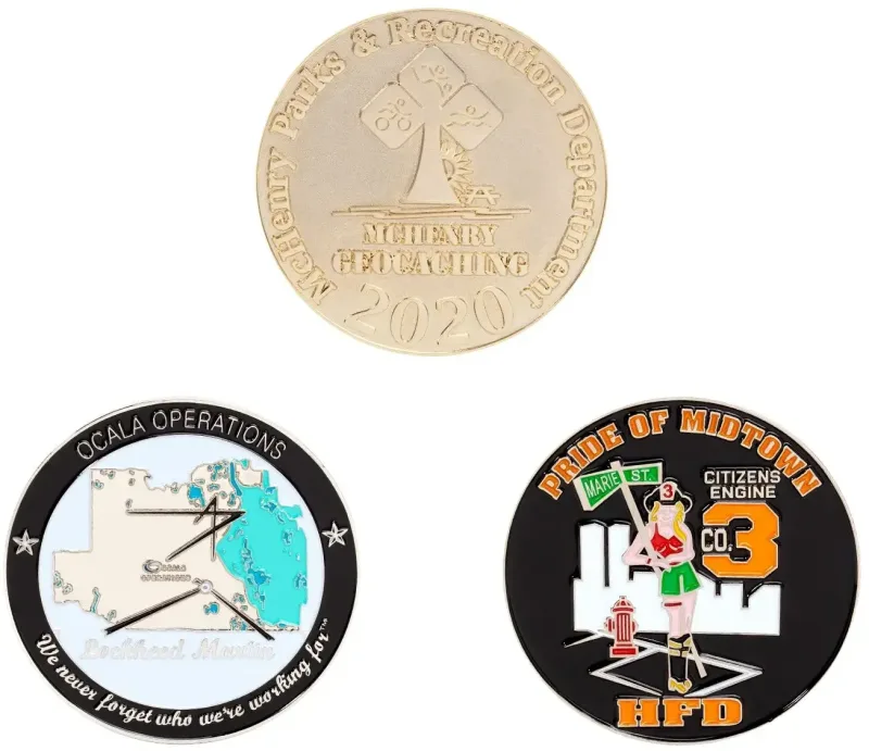 Custom Zinc Challenge Coins - 3" (4 Colors, 1 Side) — view 6