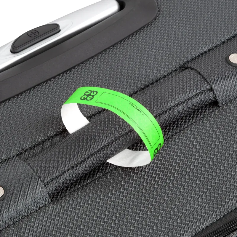 Custom Logo DuPont™ Tyvek® Luggage Tags (3/4") — view 3