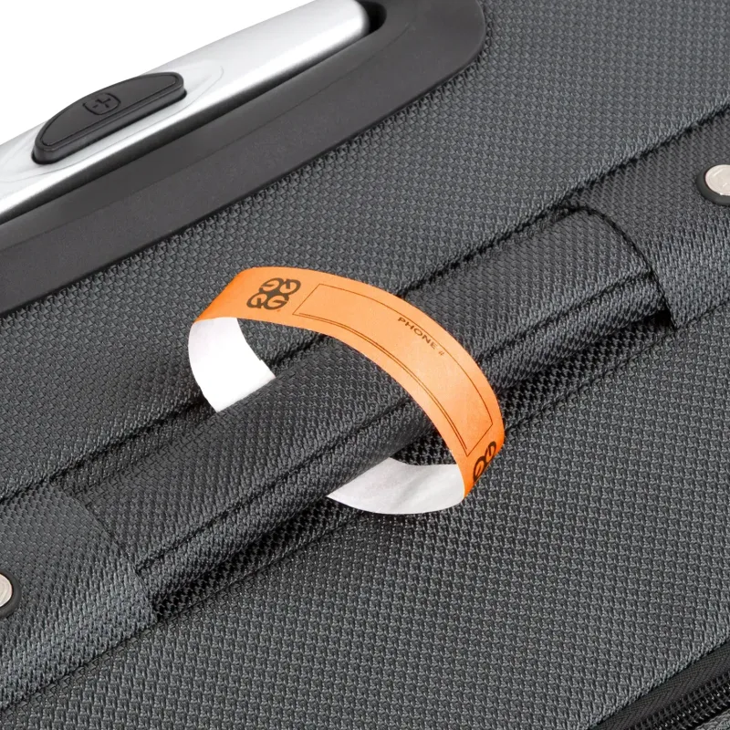 Custom Logo DuPont™ Tyvek® Luggage Tags (3/4") — view 4