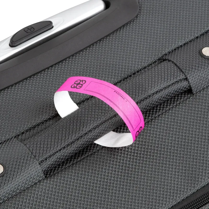 Custom Logo DuPont™ Tyvek® Luggage Tags (3/4") — view 9
