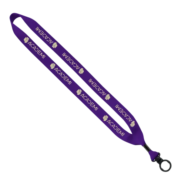 Polyester Lanyard With O-Ring - 3/4"