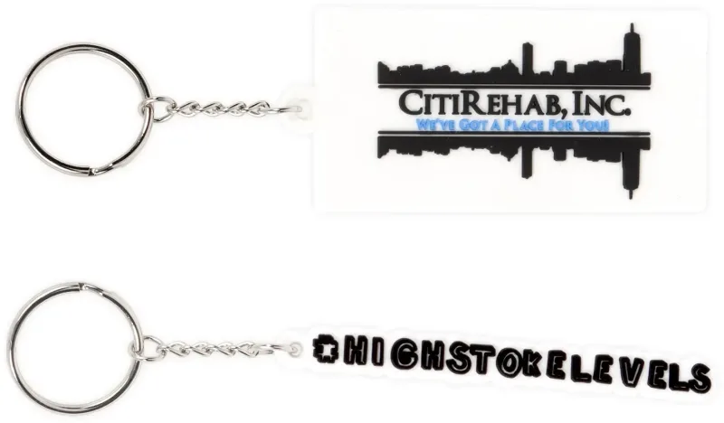 Personalized PVC Key Tag - 3.5" (Custom Shape) — view 3