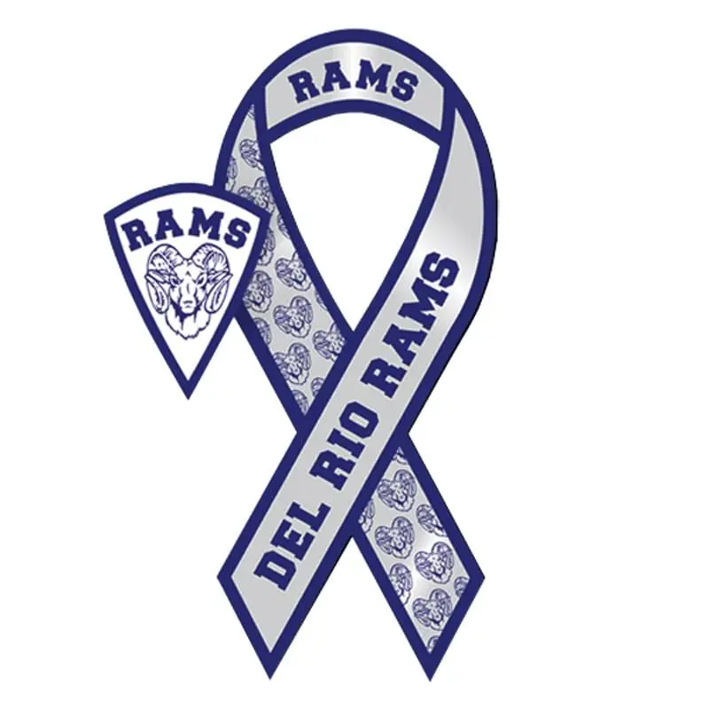 3.5" X 8" Awareness Ribbon Shape Vehicle Magnet -w/ Cutout