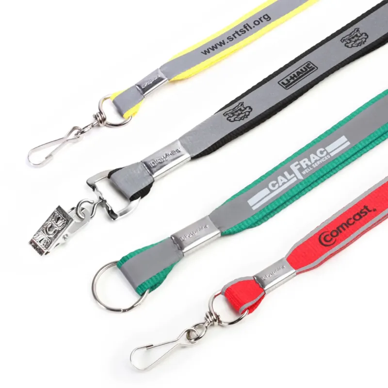 Custom Reflective Lanyards (3/8") — view 2