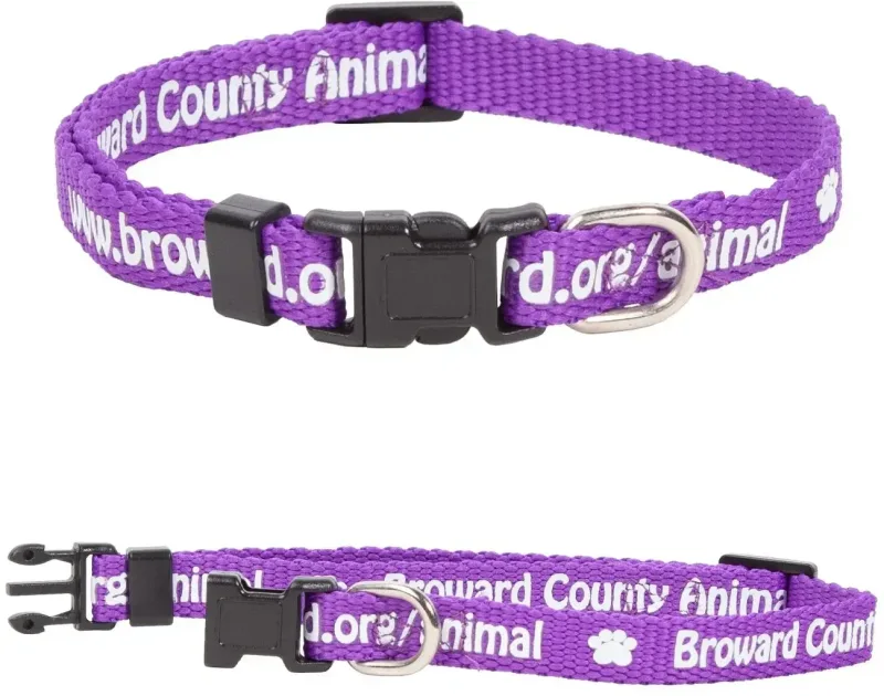 Custom Polyester Dog Collar - 3/8" X 12" — view 2