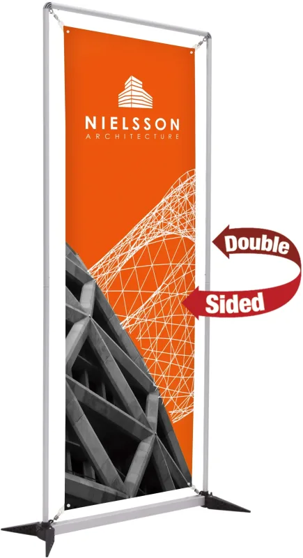 3' FrameWorx Banner Display Kit (Double-Sided, 13 oz. Smooth Vinyl) — view 2