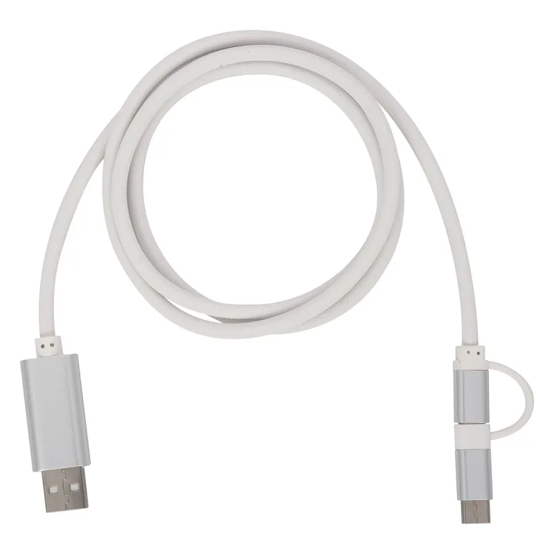 3-In- Disco Tech Light Up Charging Cable - 1 3 Ft. — view 2