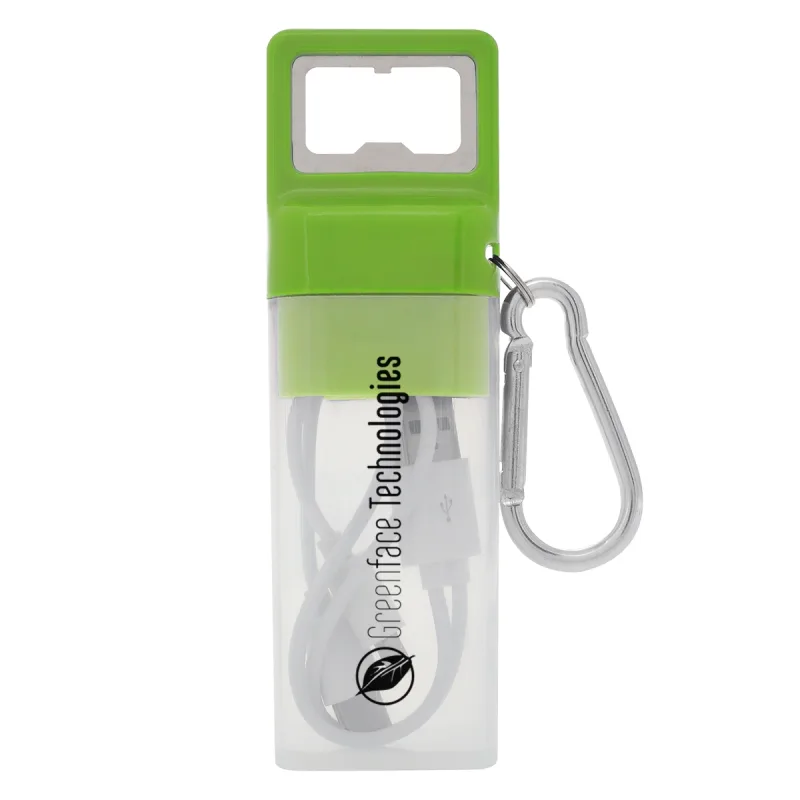 3-In-1 Ensemble Charging Cable Set With Bottle Opener — view 2