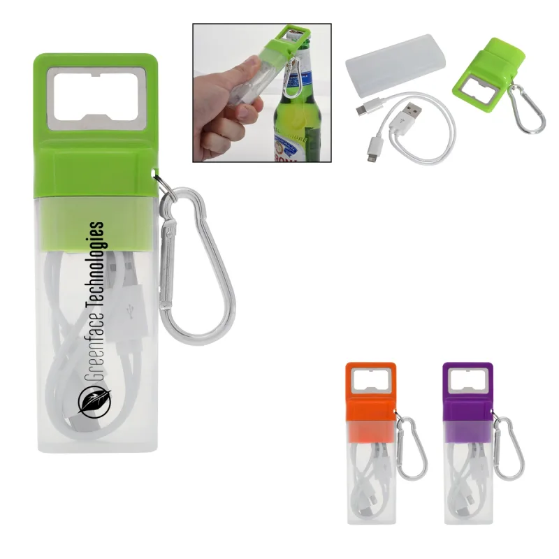 3-In-1 Ensemble Charging Cable Set With Bottle Opener — view 5