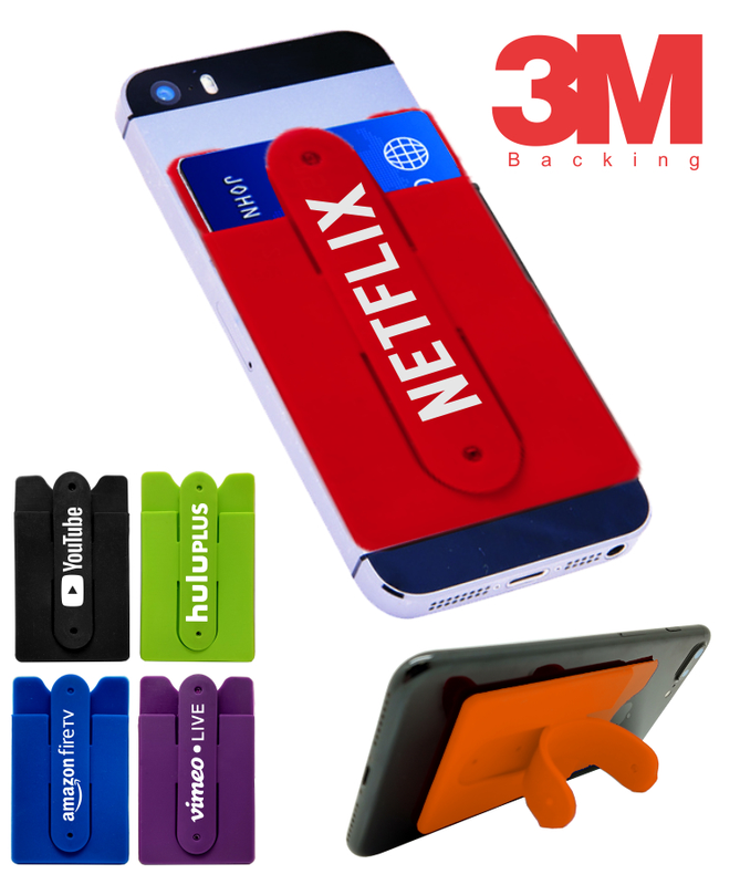 3-in-1 Silicone Wallet Phone Stand