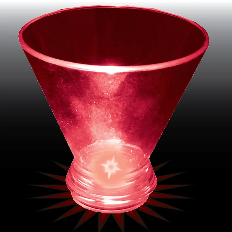 3 oz. Light Up Plastic Tapered Wine Sampler — view 1