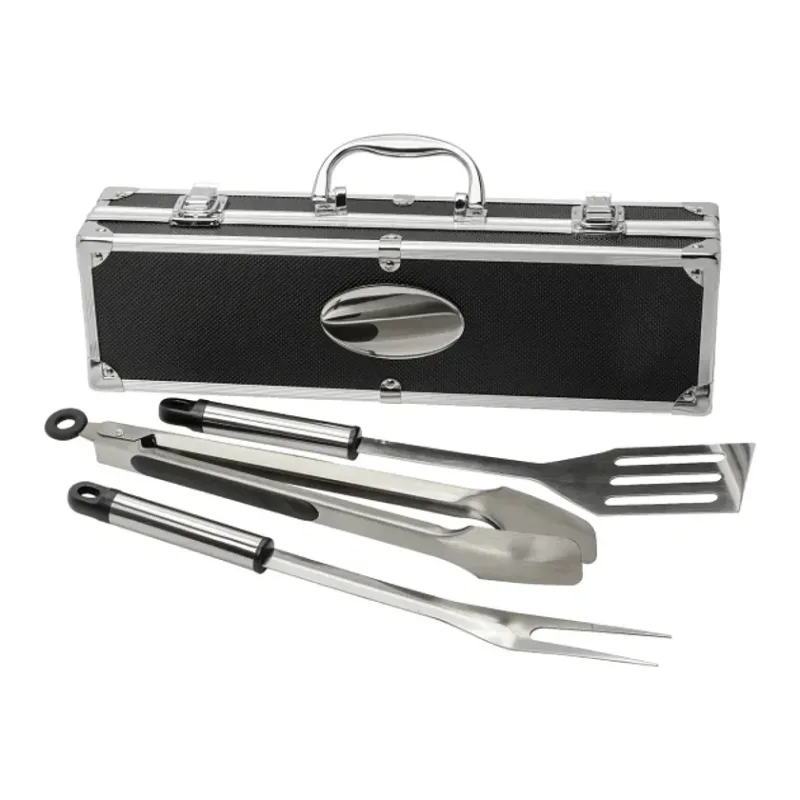 Custom BBQ Set in Aluminum Case (3 Piece) — view 2