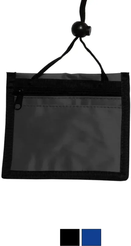 Customizable 3-Pocket Credential Wallet with Logo - Adjustable Neck Cord (100-Pack) — view 2