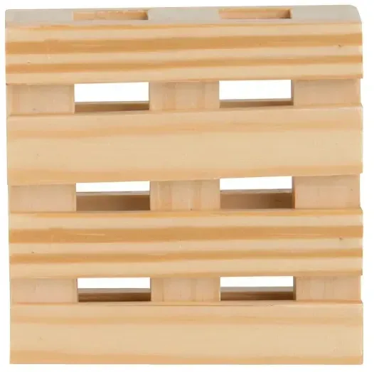 Personalized Mini Pallet Coaster - 3" Square — view 2