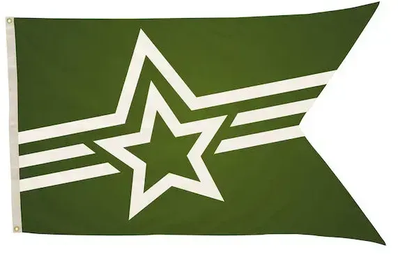 3' x 5' Polyester Guidon Flag Single-Sided