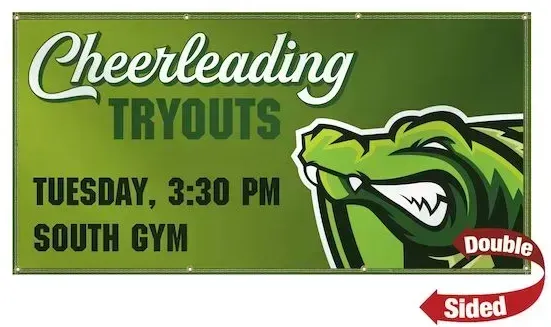 3' x 6' 13 oz. Smooth Vinyl Banner Double-Sided
