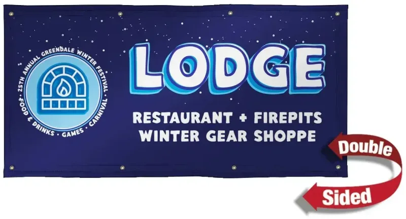 3' x 6' 18 oz. Vinyl Banner Double-Sided — view 2