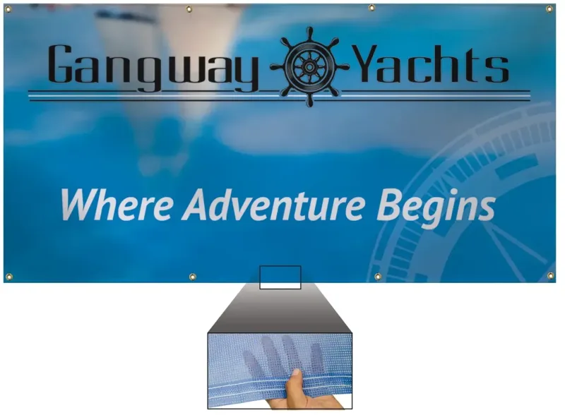 3' x 6' 9 oz. Mesh Vinyl Banner Single-Sided — view 5