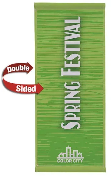 30" x 72" Fabric Boulevard Banner Double-Sided