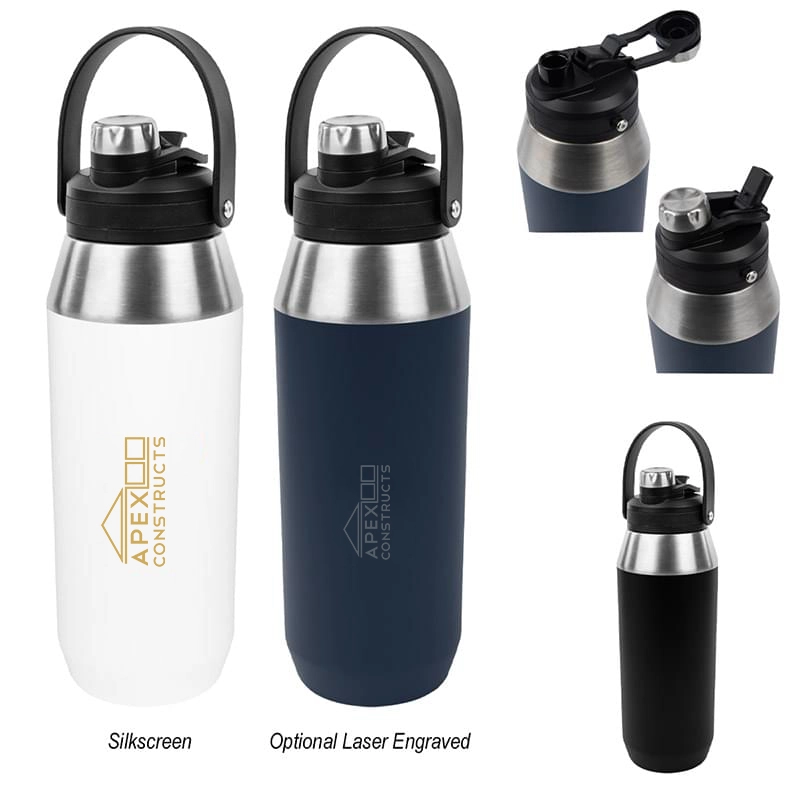 32 Oz. Stainless Steel Tumbler with Handle