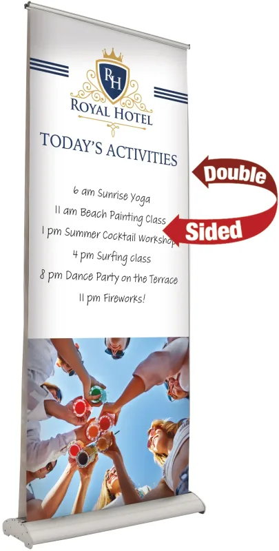33.5" Deluxe Pro Retractor Double-Banner Kit (Dry-Erase Media) — view 4