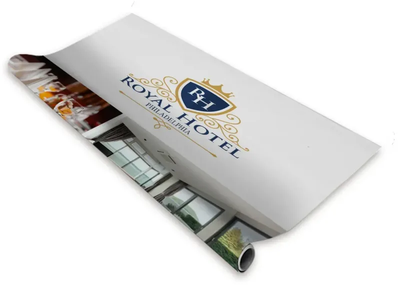 33.5" Deluxe Pro Retractor Replacement Banner (No-Curl Opaque Fabric) — view 2